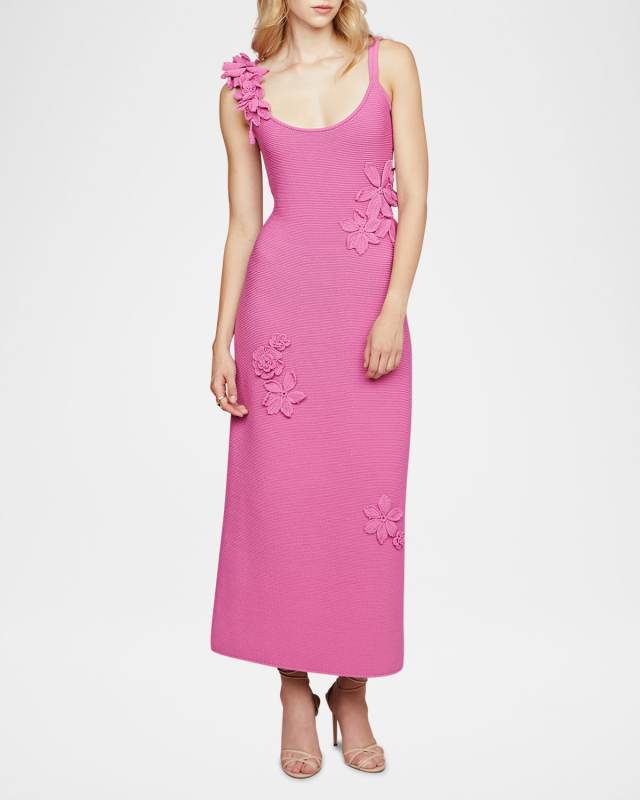 Allegra Floral Knit Midi Dress